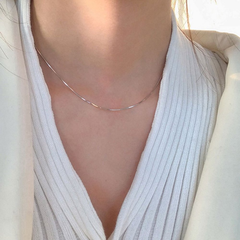 #NEW 925 Sterling Silver Shiny Link Chain Necklace - Picture 10 of 10